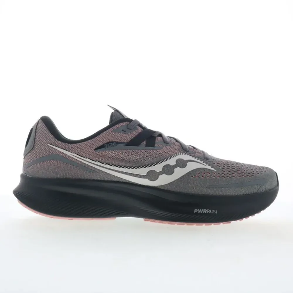 Saucony Womens Ride 15 Gray Shoes (NWT)